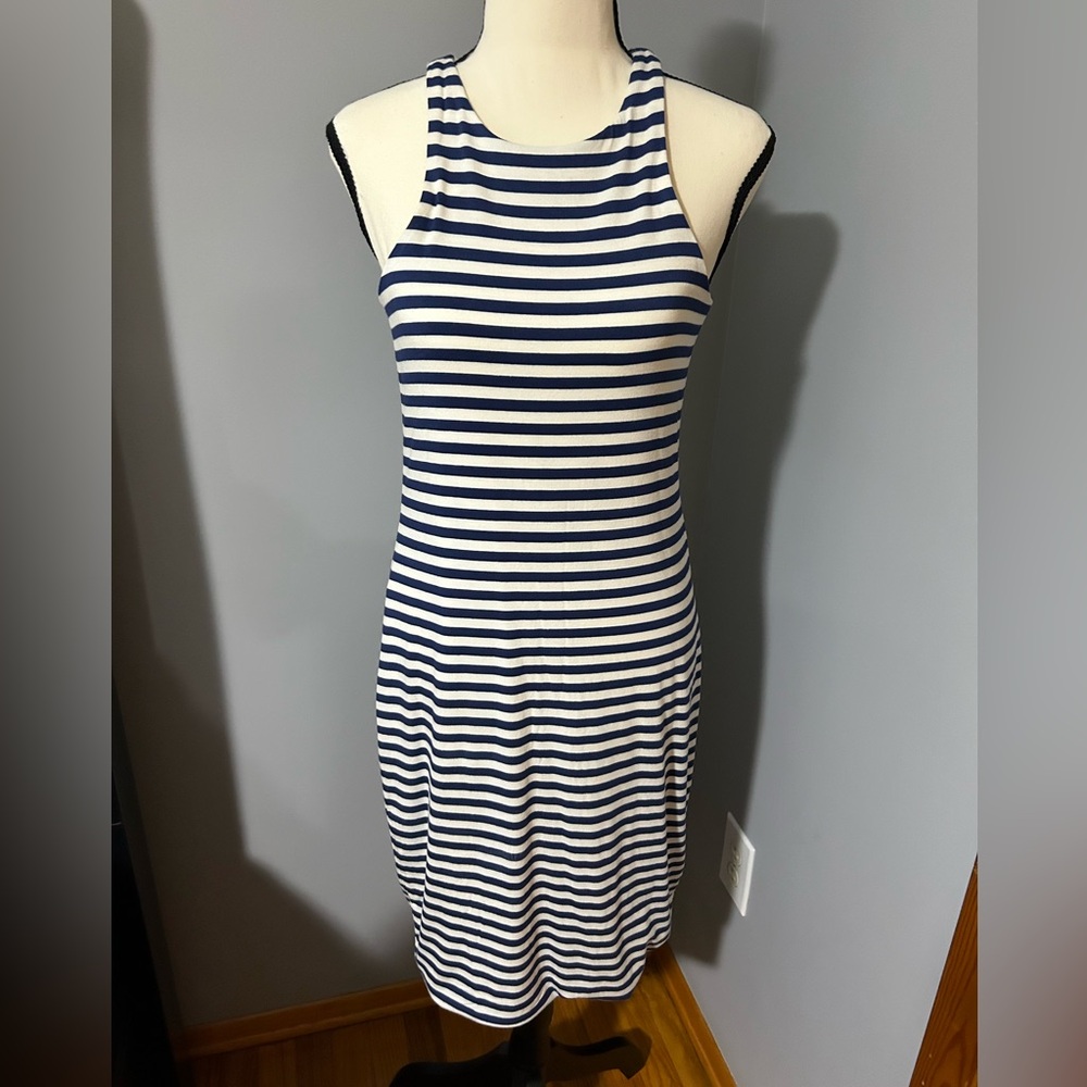 J. Crew FormKnit high-neck cutaway dress